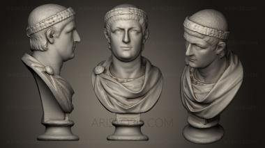 Busts and heads antique and historical (BUSTA_0365) 3D model for CNC machine